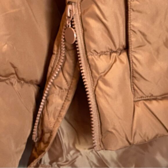 Sebby Puffer Coat Jacket Brown Medium - Picture 12 of 12